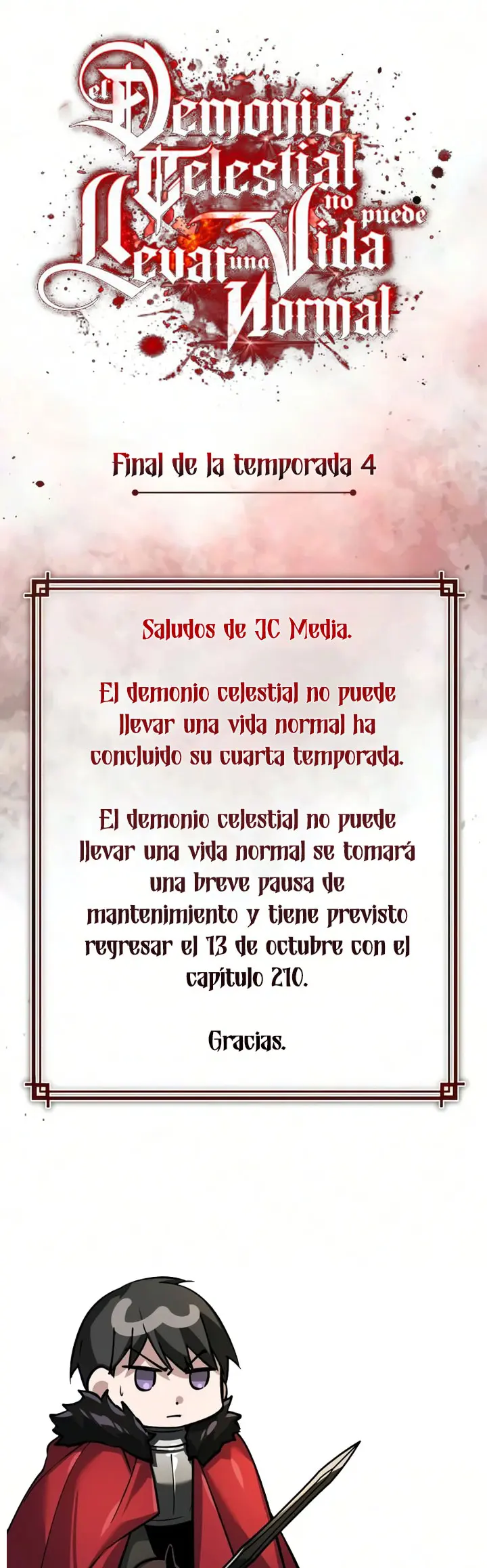 El demonio celestial no puede llevar una vida normal capítulo 209.5 página 1