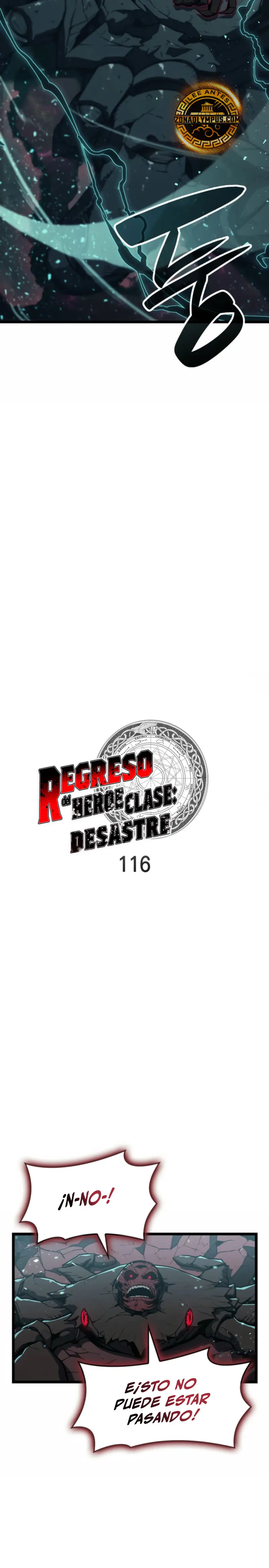 El regreso del héroe de clase: Desastre capítulo 116 página 18