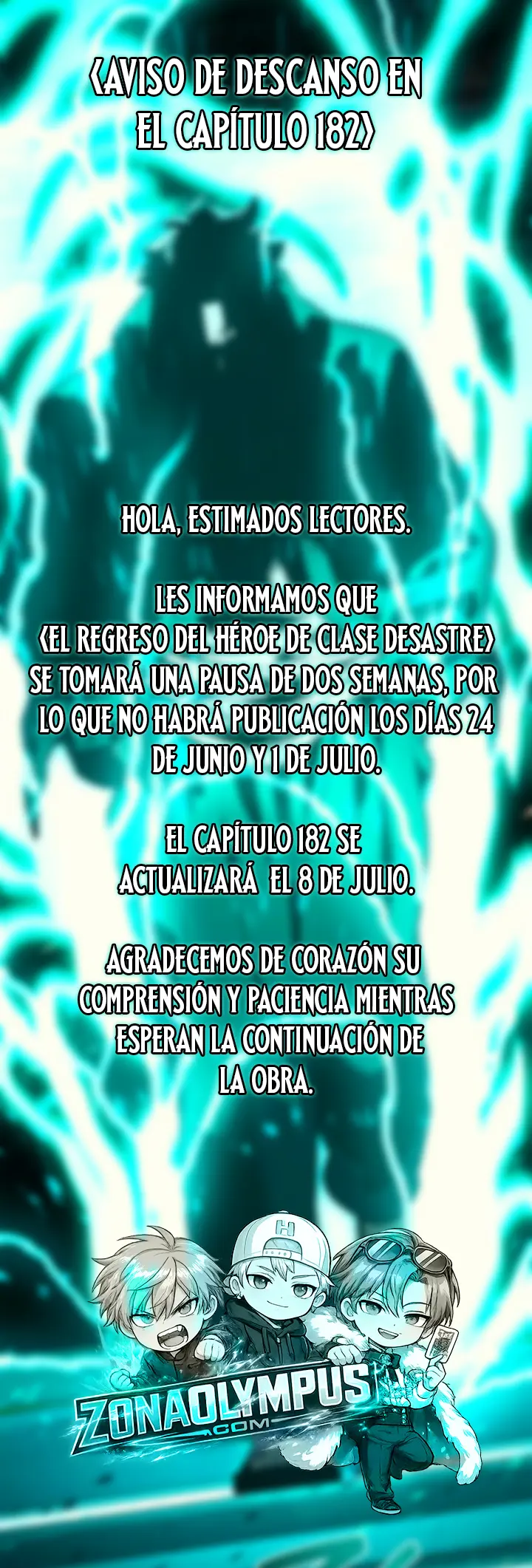 El regreso del héroe de clase: Desastre capítulo 181.5 página 1