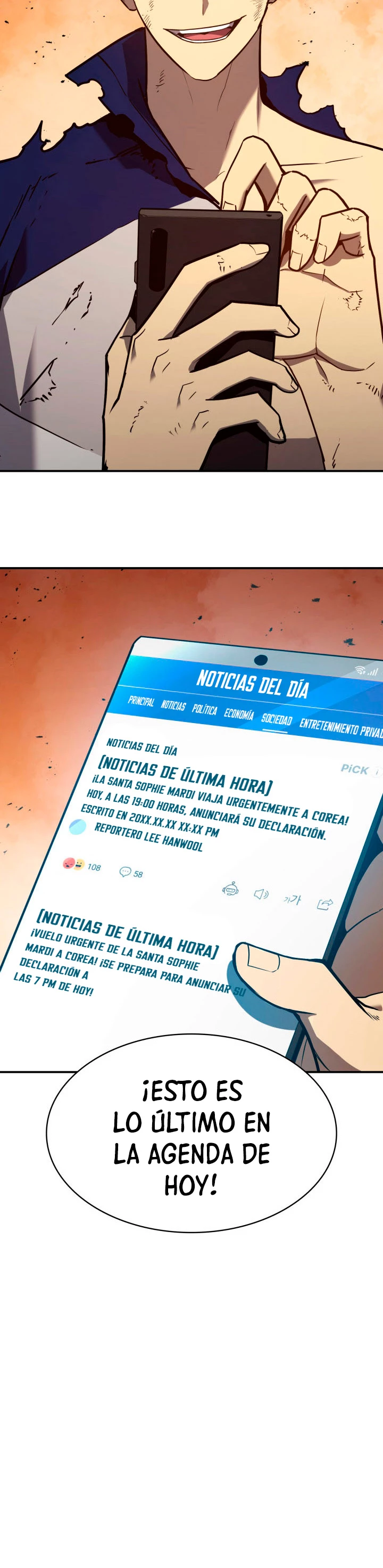 El regreso del héroe de clase: Desastre capítulo 27 página 28