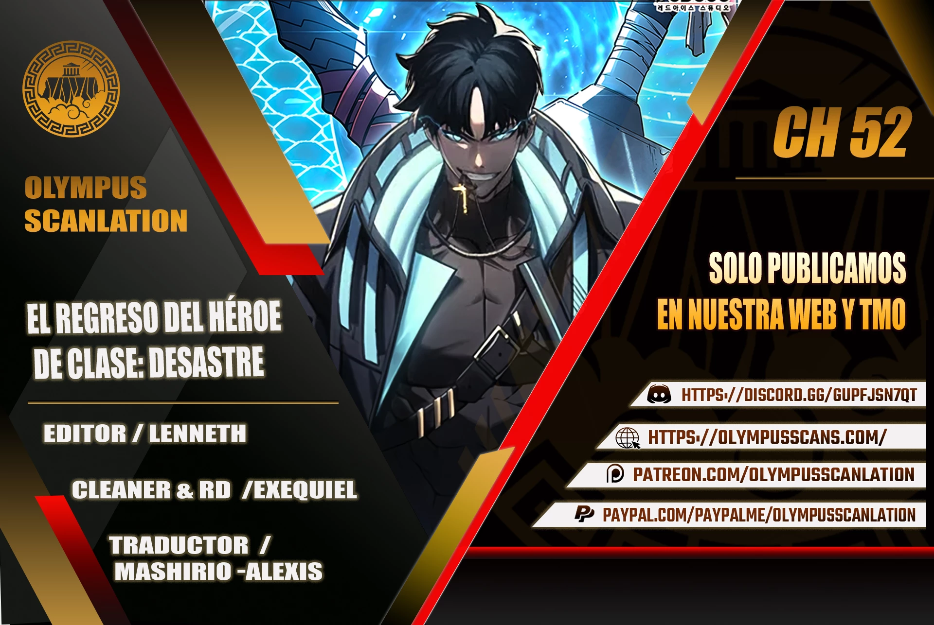 El regreso del héroe de clase: Desastre capítulo 52 página 1