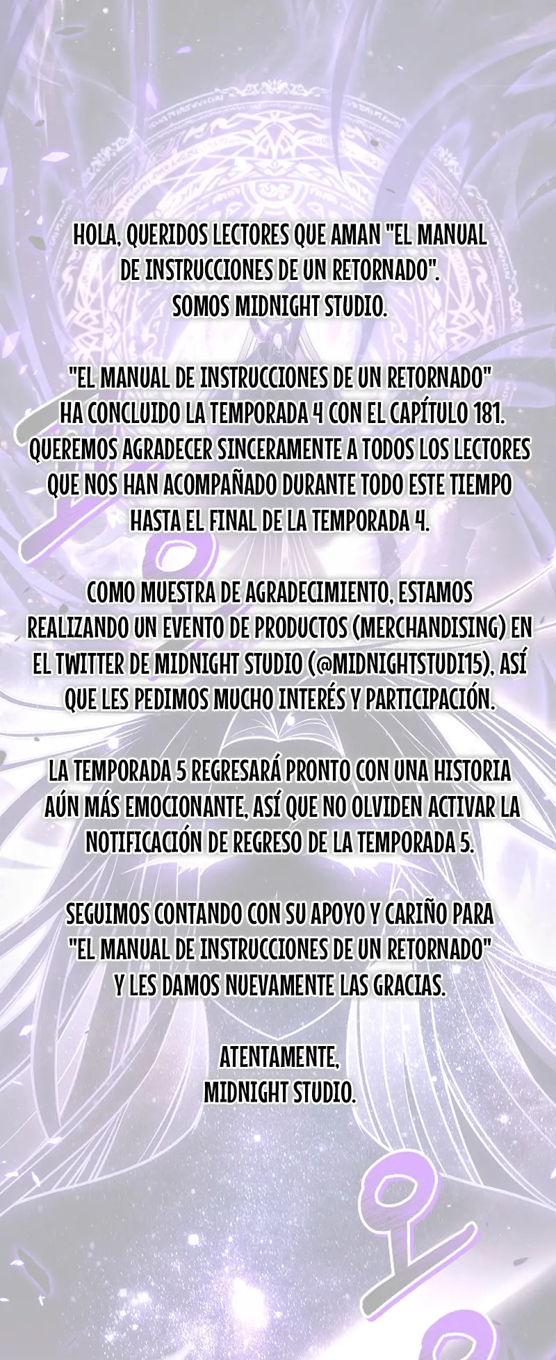 Manual de instrucciones del Reencarnado capítulo 181.5 página 1