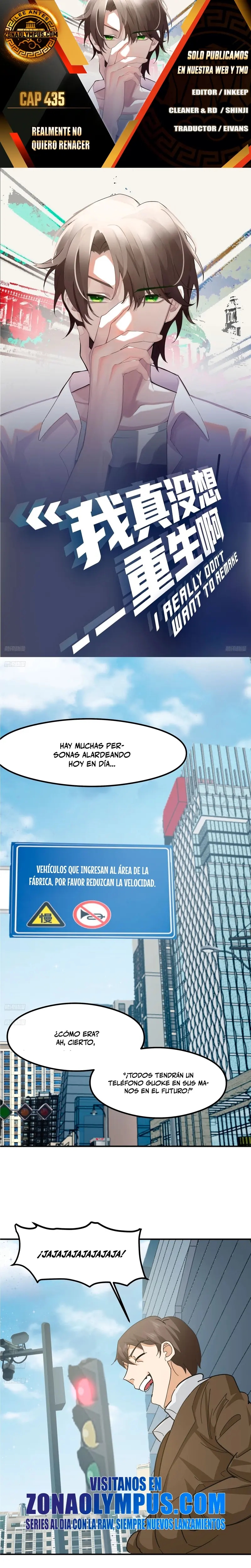 Realmente no quiero renacer capítulo 435 página 1