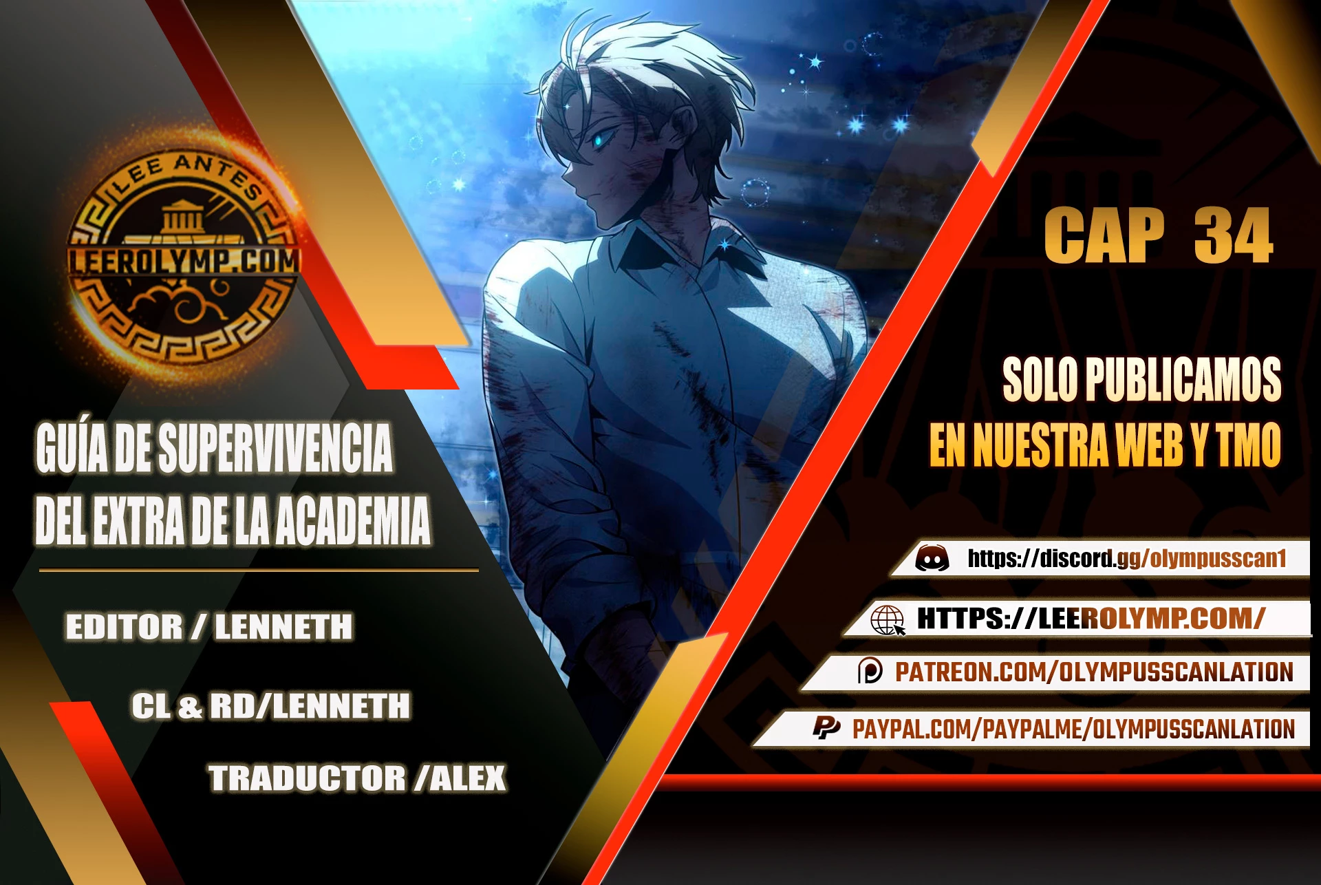 Guia de supervivencia del extra de la academia capítulo 34 página 1