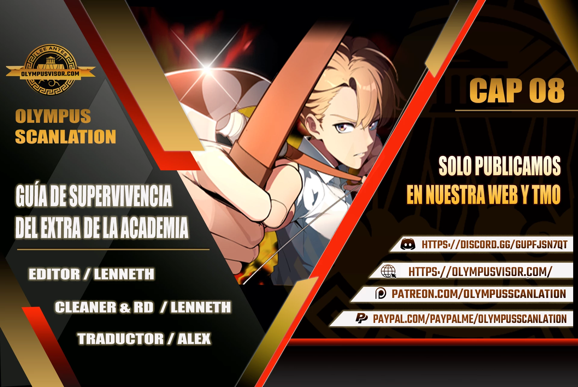 Guia de supervivencia del extra de la academia capítulo 8 página 1