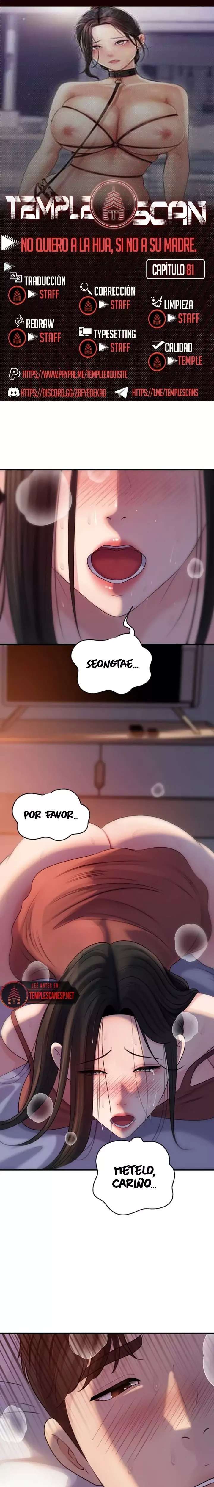 No Quiero A La Hija, Si No A Su Madre capítulo 81 página 1