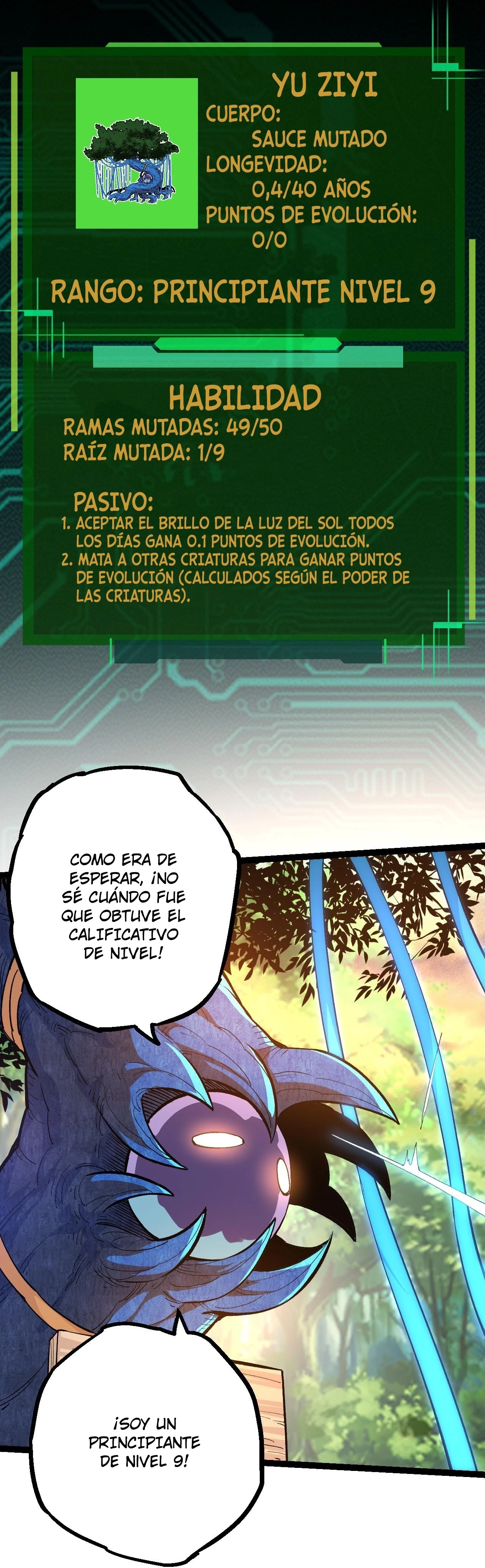 Mi Evolución a Partir de un Árbol Gigante capítulo 3 página 21