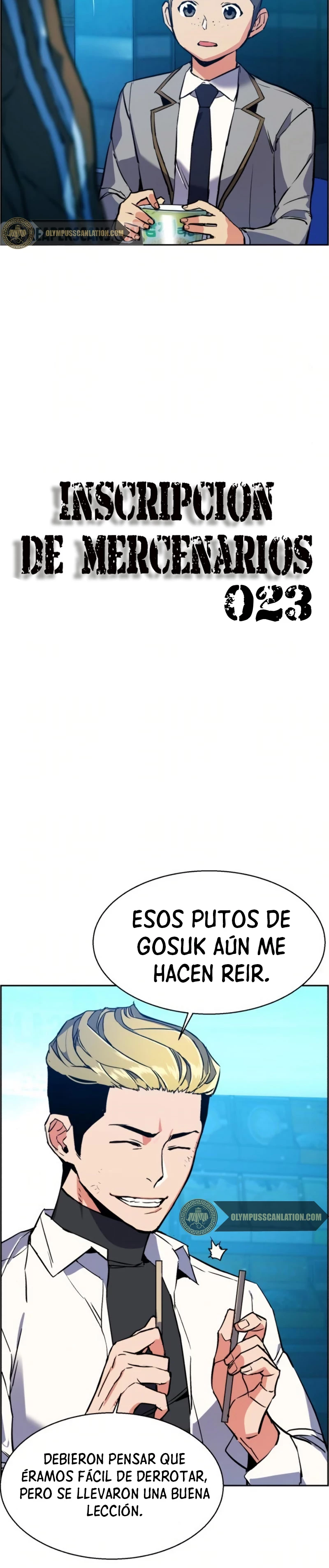 Inscripcion de mercenarios capítulo 23 página 4