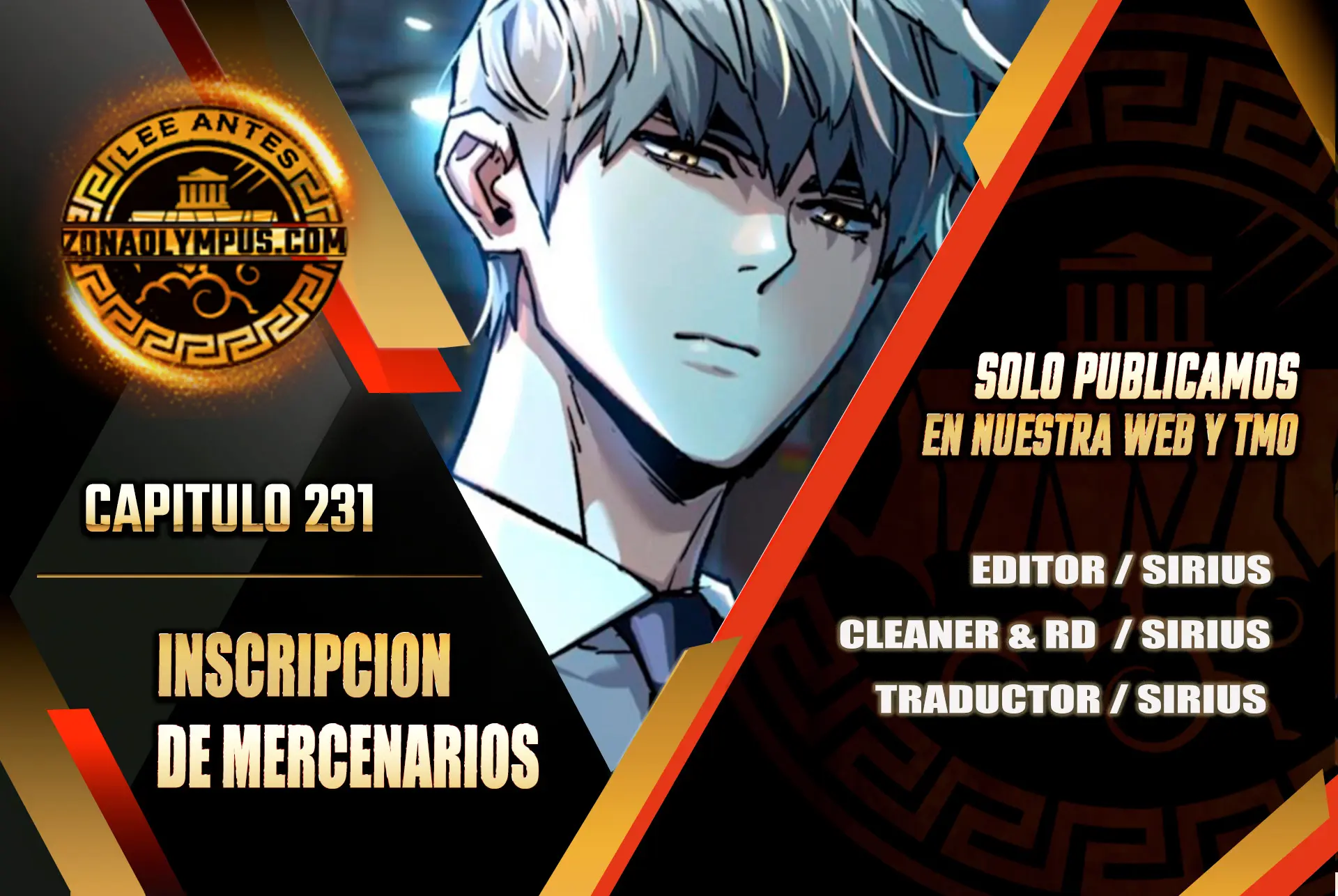 Inscripcion de mercenarios capítulo 231 página 1
