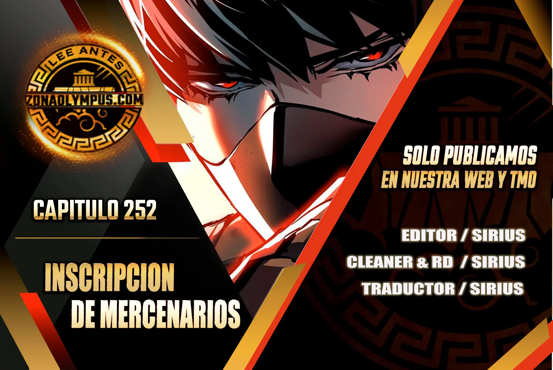 Inscripcion de mercenarios capítulo 252 página 1