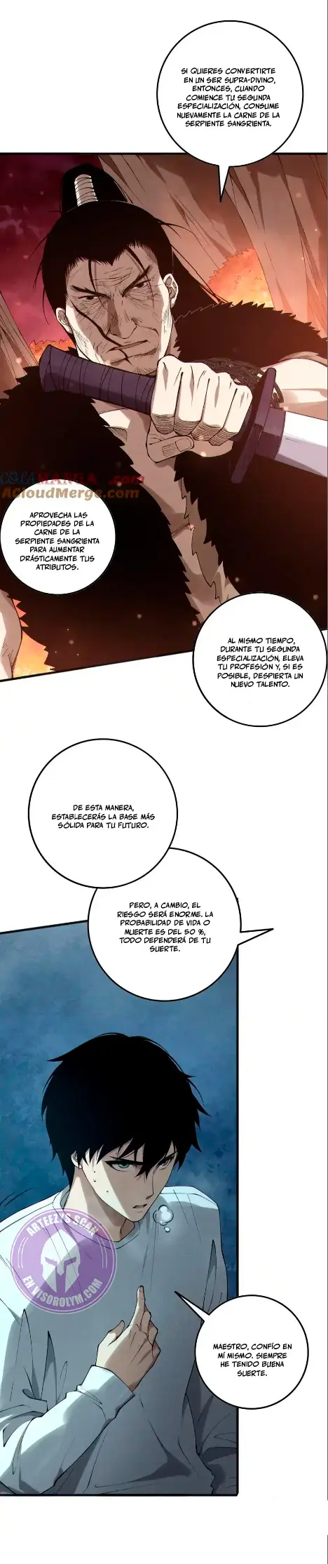 ¡Nigromante¡, ¡Yo soy la plaga! capítulo 158 página 4
