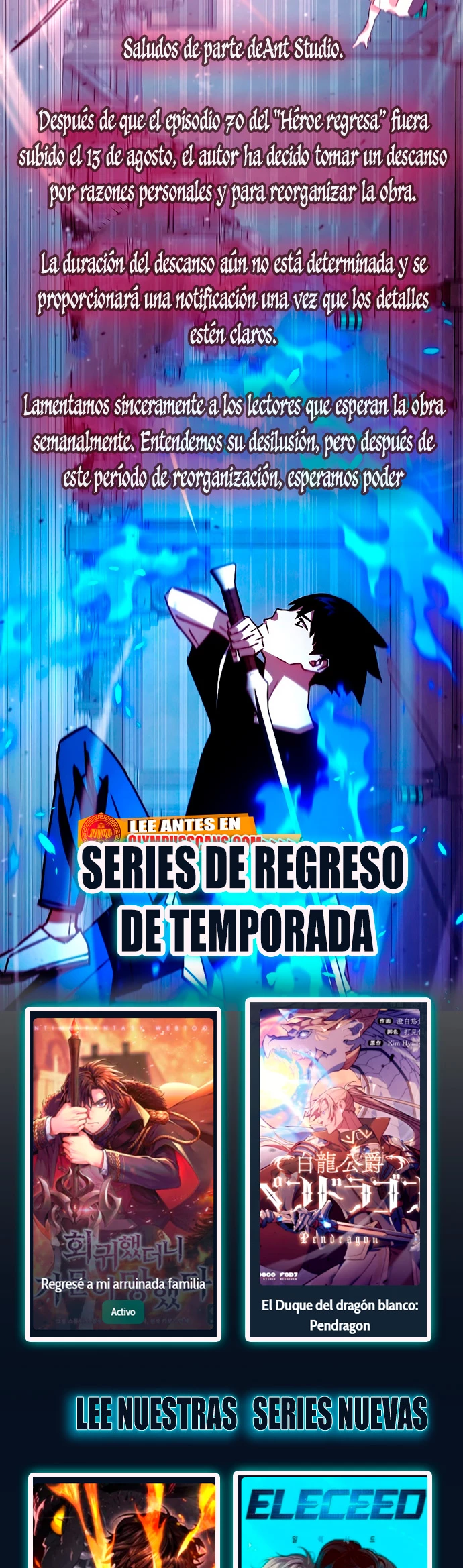 Heroe, regresa capítulo 70.5 página 1