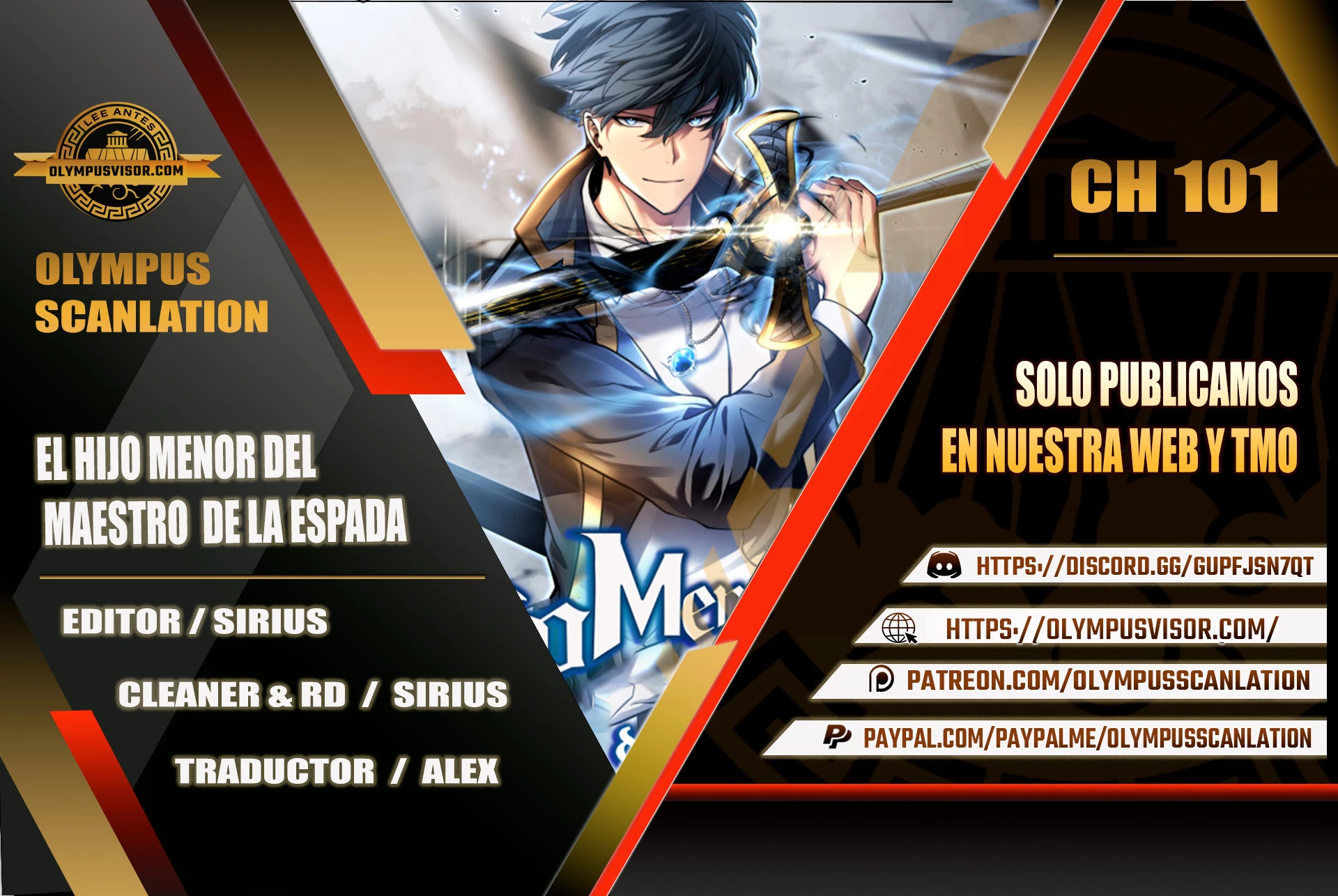 El hijo menor del maestro de la espada capítulo 101 página 1