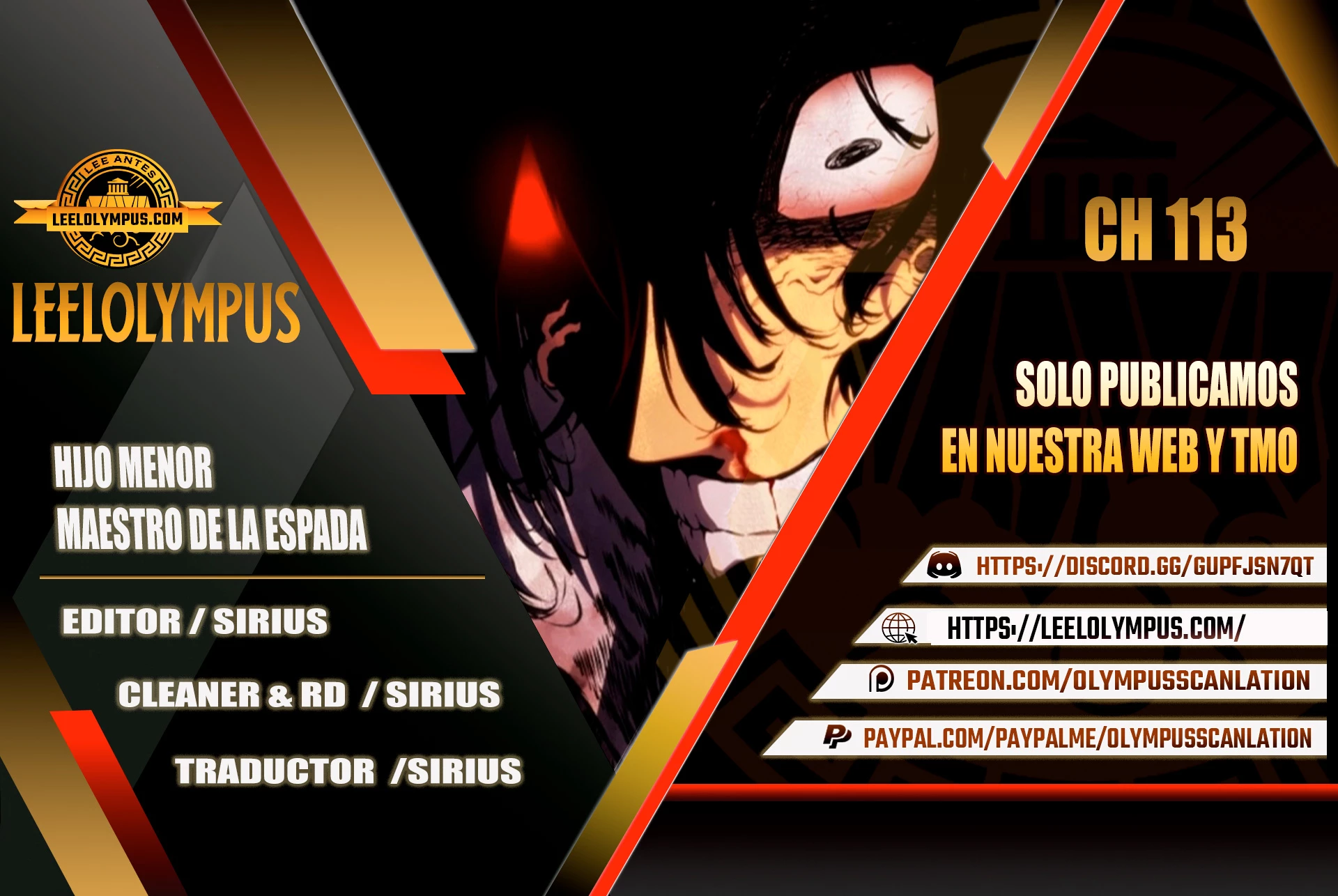 El hijo menor del maestro de la espada capítulo 113 página 1