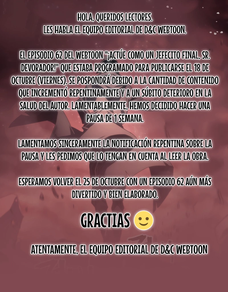 Actúe como un jefecito final, Sr. devorador capítulo 61.05 página 1