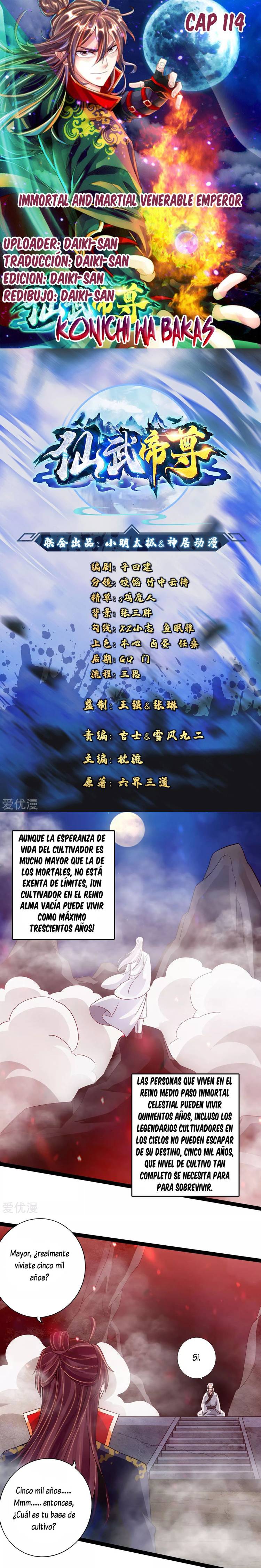 El Emperador Marcial Contra los Cielos capítulo 114 página 1