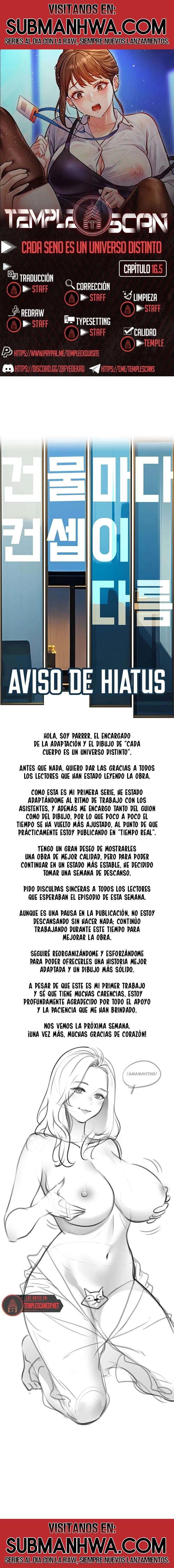 Cada Cuerpo Es Un Universo Distinto capítulo 16.5 página 1