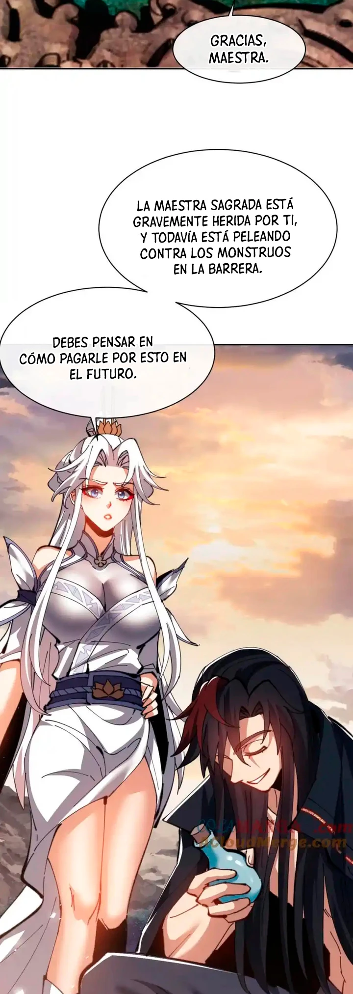 Maestra, este Discípulo Villano no puede ser el Hijo Sagrado capítulo 48 página 44