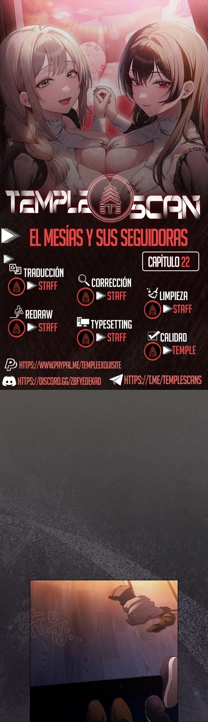 El Mesías y Sus Seguidoras capítulo 22 página 1
