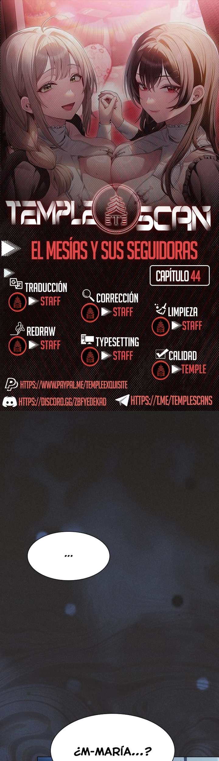 El Mesías y Sus Seguidoras capítulo 44 página 1