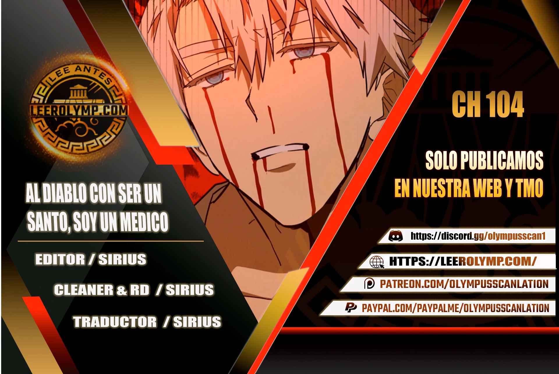 Al demonio con ser un santo, soy un medico capítulo 104 página 1