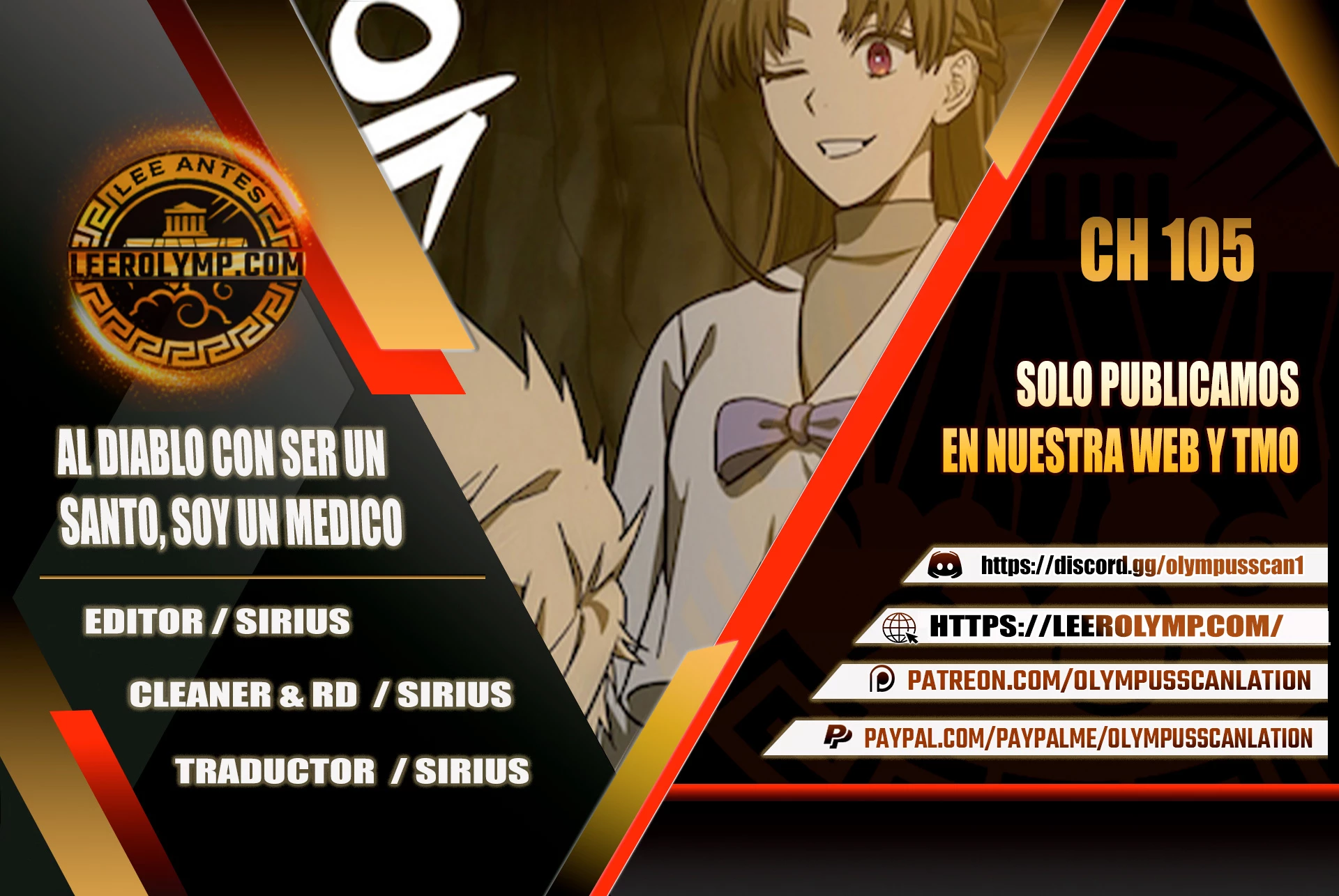 Al demonio con ser un santo, soy un medico capítulo 105 página 1