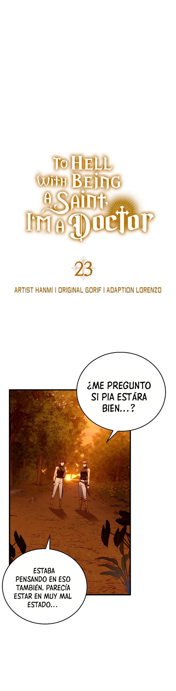 Al demonio con ser un santo, soy un medico capítulo 23 página 3