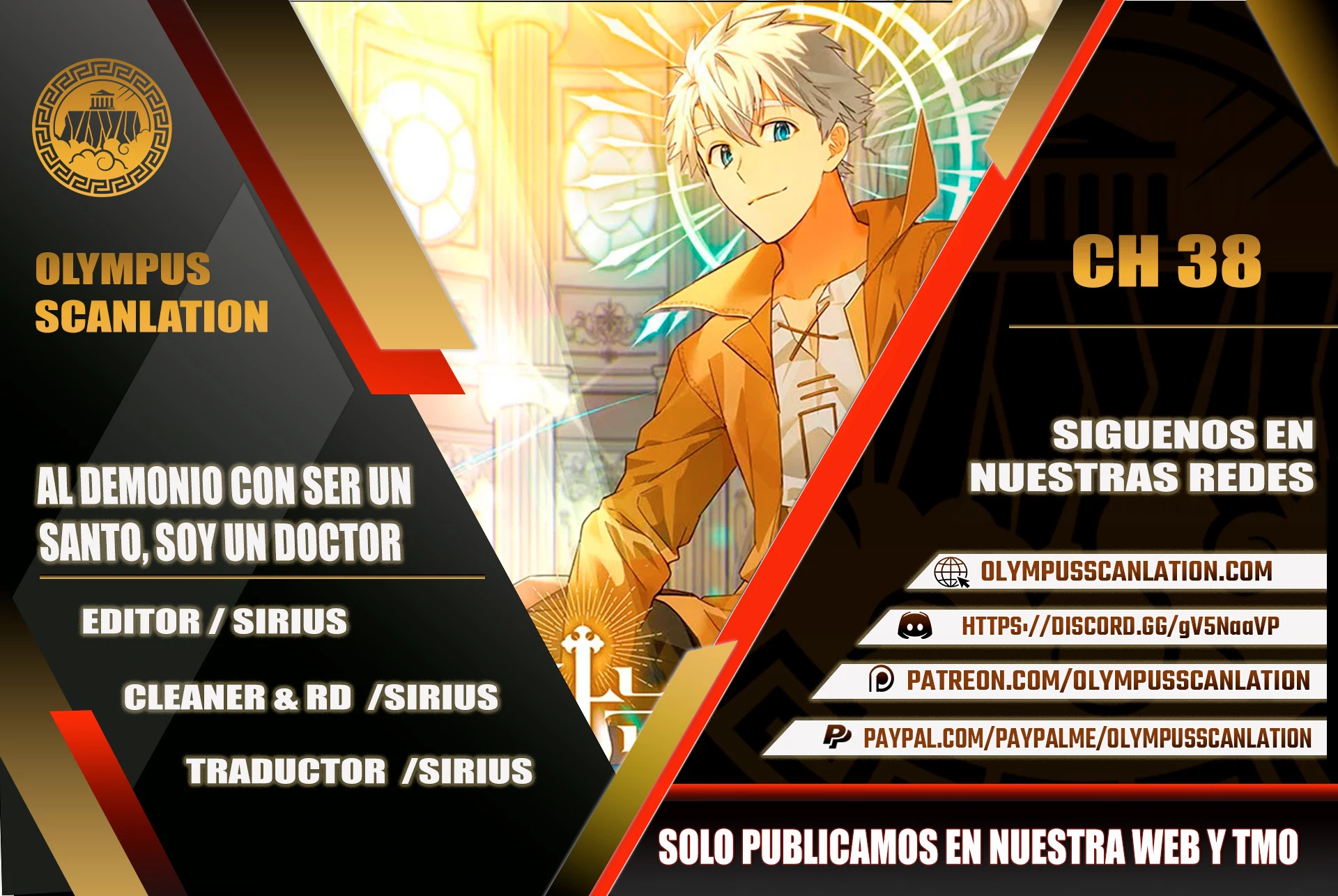 Al demonio con ser un santo, soy un medico capítulo 38 página 1