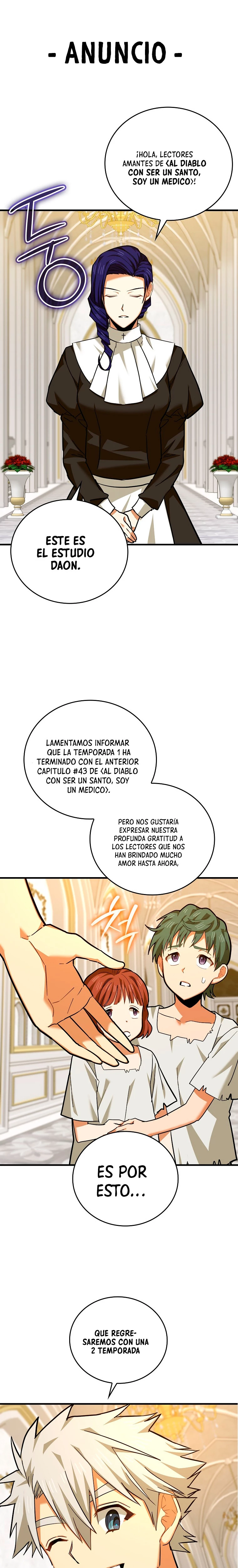 Al demonio con ser un santo, soy un medico capítulo 43.5 página 1
