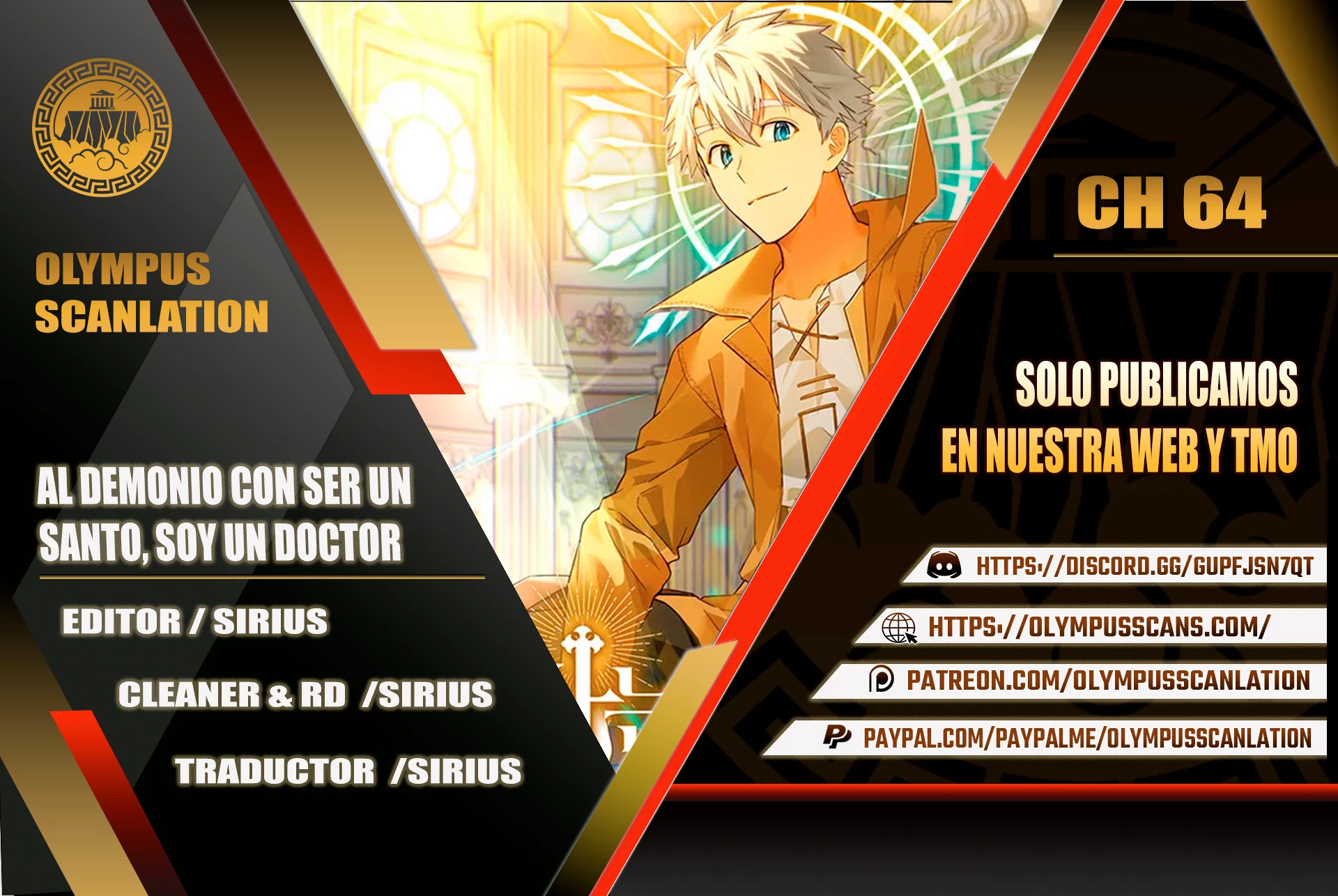 Al demonio con ser un santo, soy un medico capítulo 64 página 1