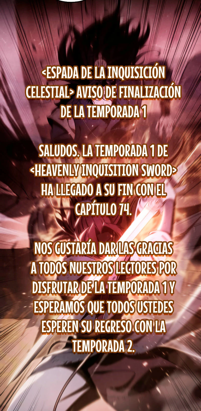 Espada de la inquisición celestial capítulo 74.05 página 1