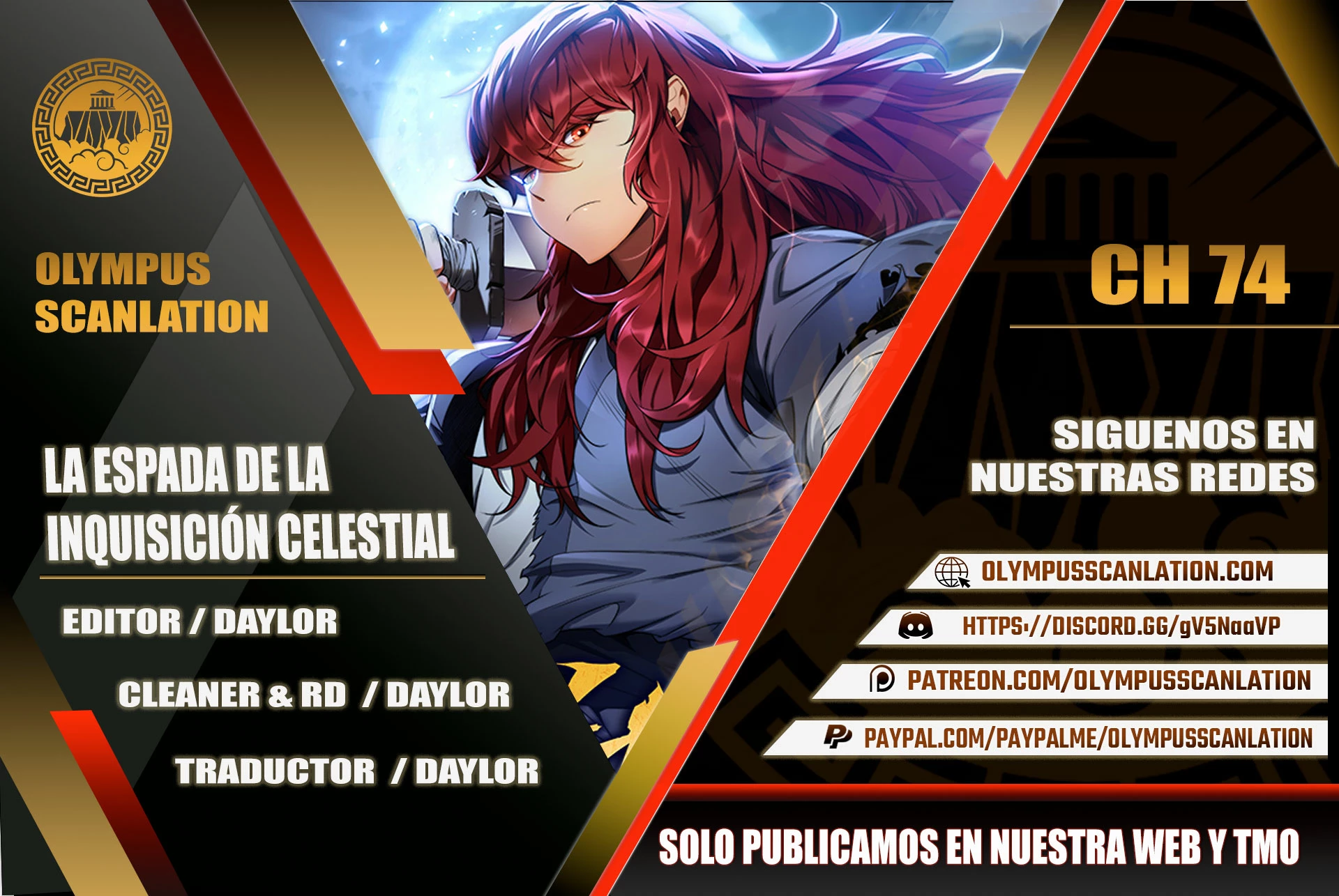Espada de la inquisición celestial capítulo 74 página 1