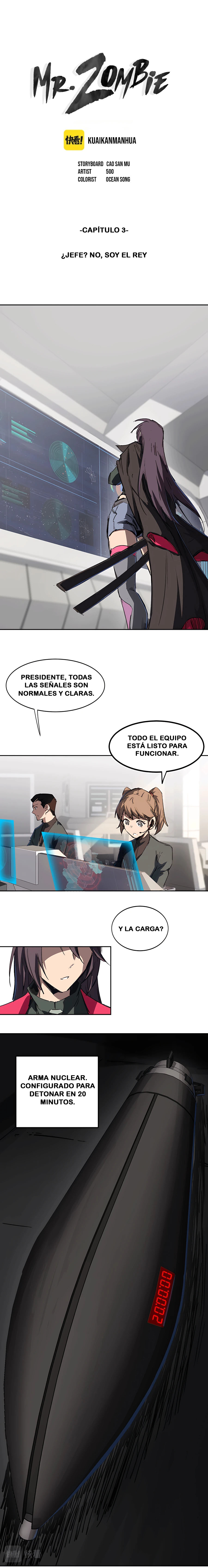 Maestro Zombi capítulo 3 página 1