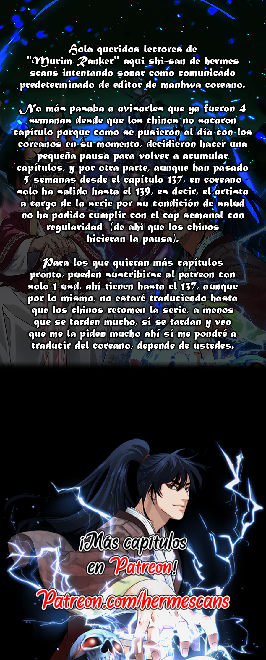Murim Ranker capítulo 134.5 página 1