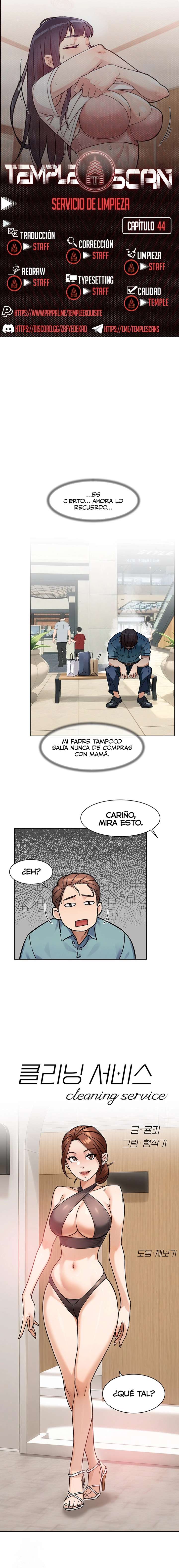 Servicio de limpieza capítulo 44 página 1