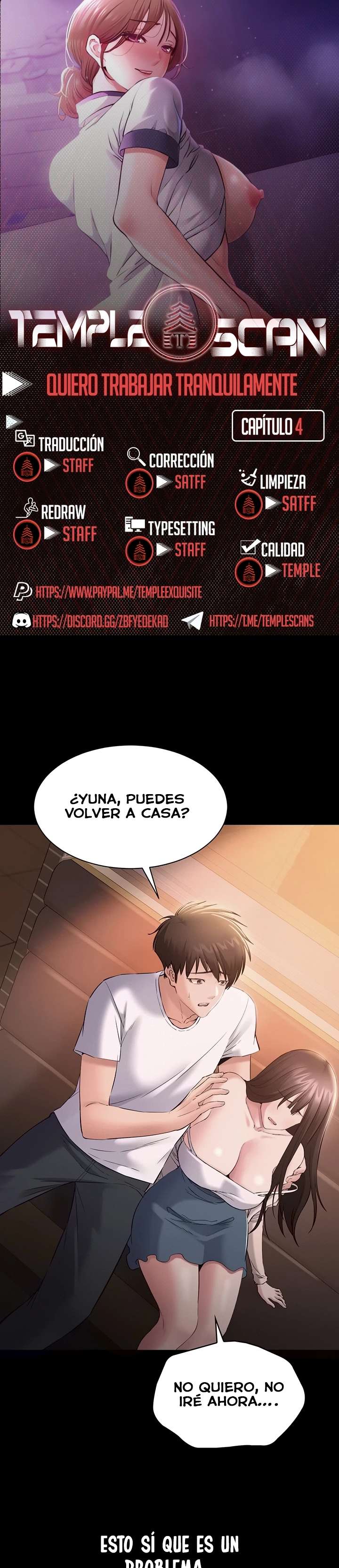 Quiero Trabajar Tranquilamente capítulo 4 página 1