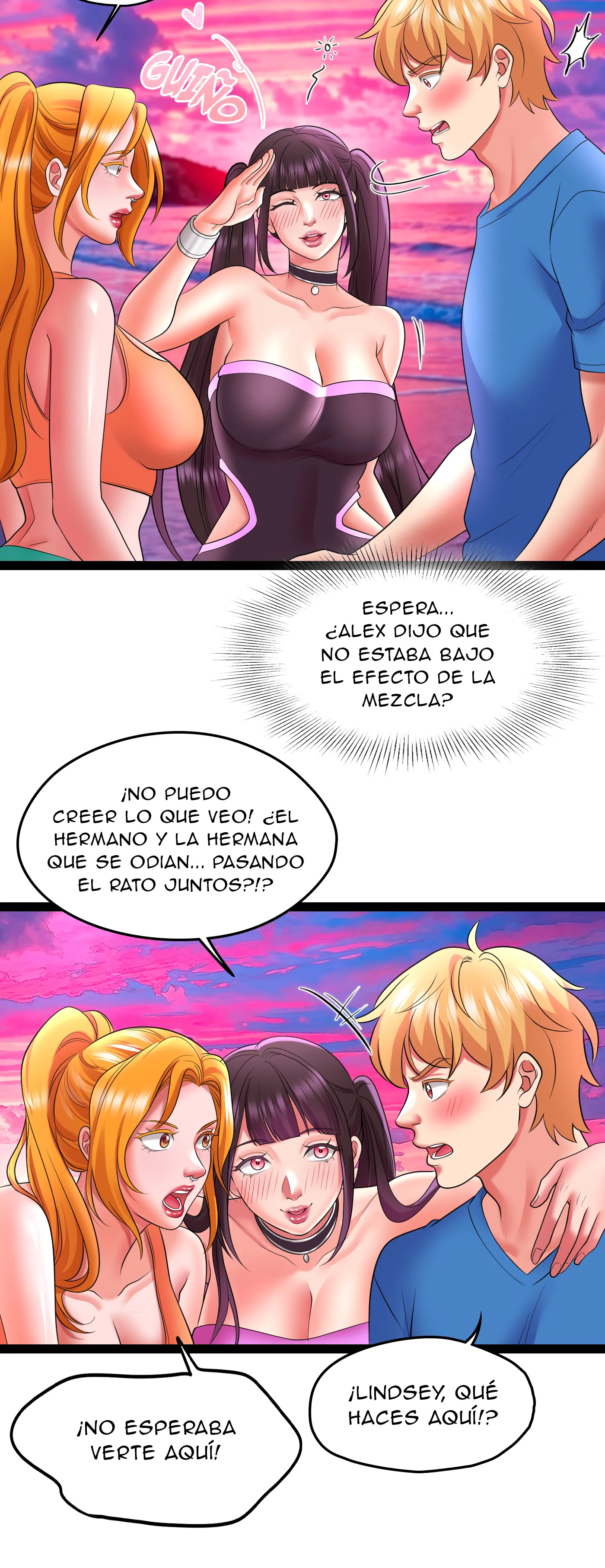 Vacaciones De Primavera Con Hermanastra (Sin censura) capítulo 12 página 16