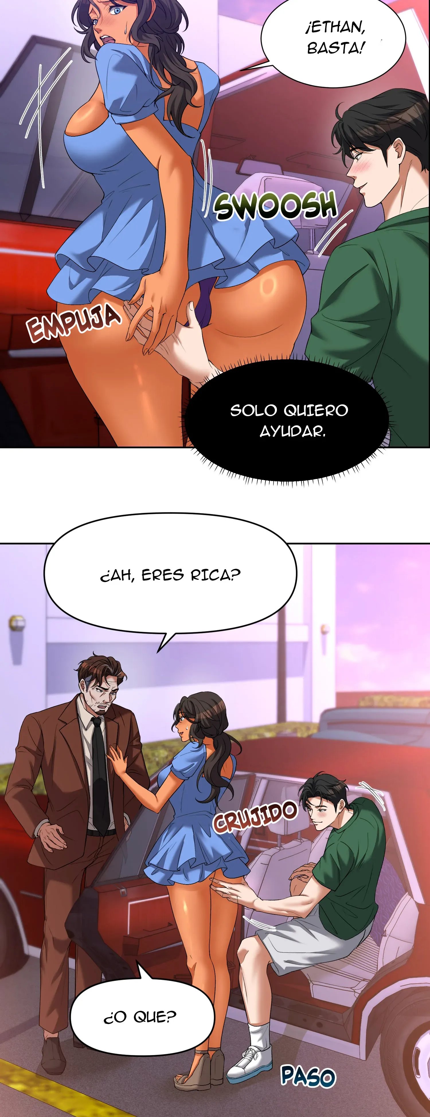 Viaje En El Asiento Trasero Con Mi Madrastra (Sin censura) capítulo 5 página 3