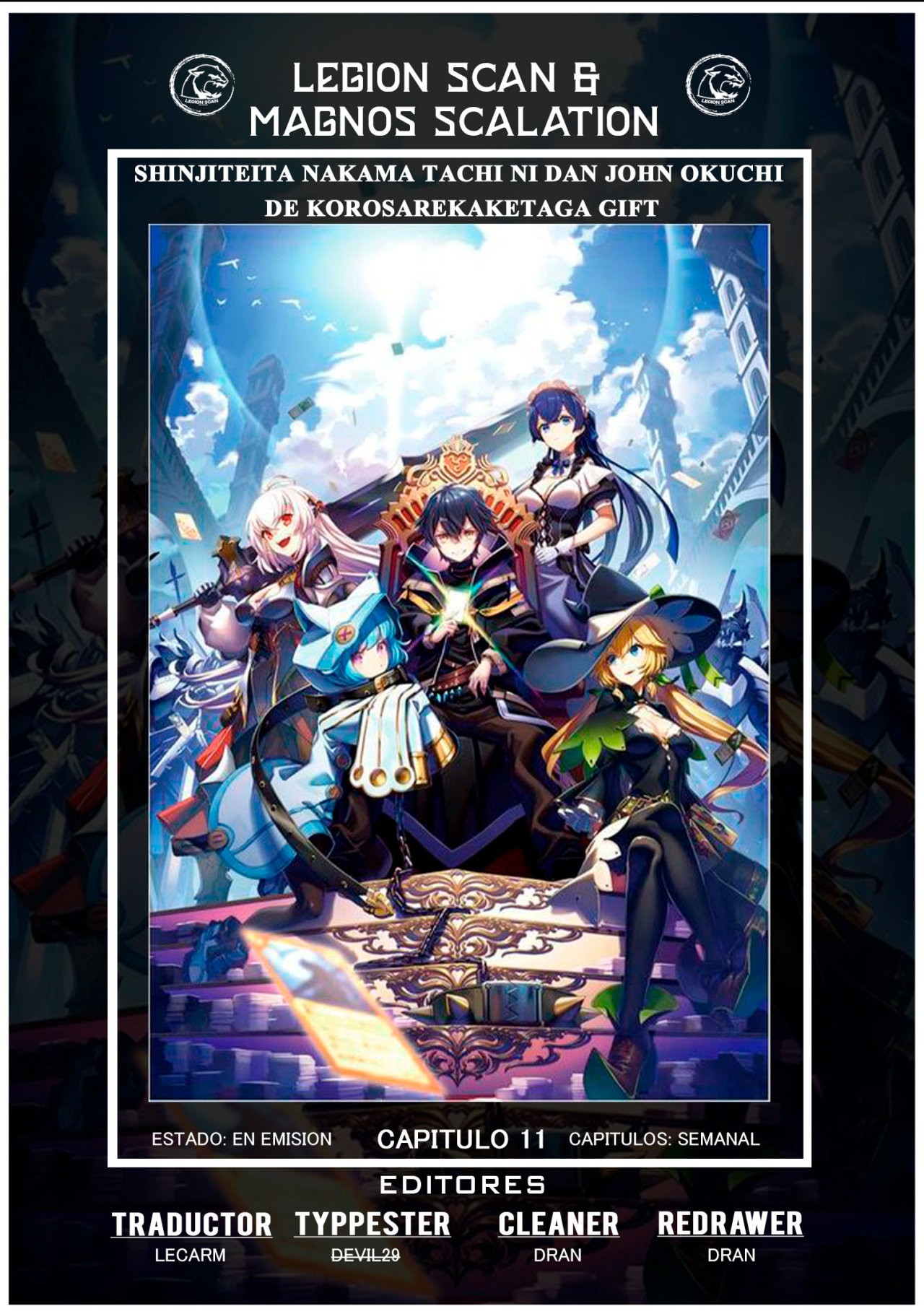 Shinjiteita Nakama Tachi Ni Dungeon Okuchi De Korosare Kaketa ga Gift 『Mugen Gacha』 De Level 9999 No Nakama Tachi Wo Te Ni Irete Moto Party Member To Sekai Ni Fukushu & 『Zamaa!』 Shimasu! capítulo 11 página 1