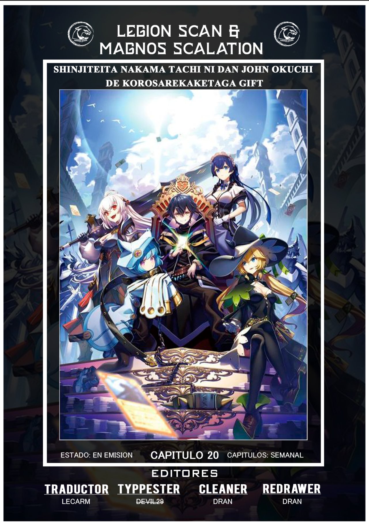 Shinjiteita Nakama Tachi Ni Dungeon Okuchi De Korosare Kaketa ga Gift 『Mugen Gacha』 De Level 9999 No Nakama Tachi Wo Te Ni Irete Moto Party Member To Sekai Ni Fukushu & 『Zamaa!』 Shimasu! capítulo 20 página 1