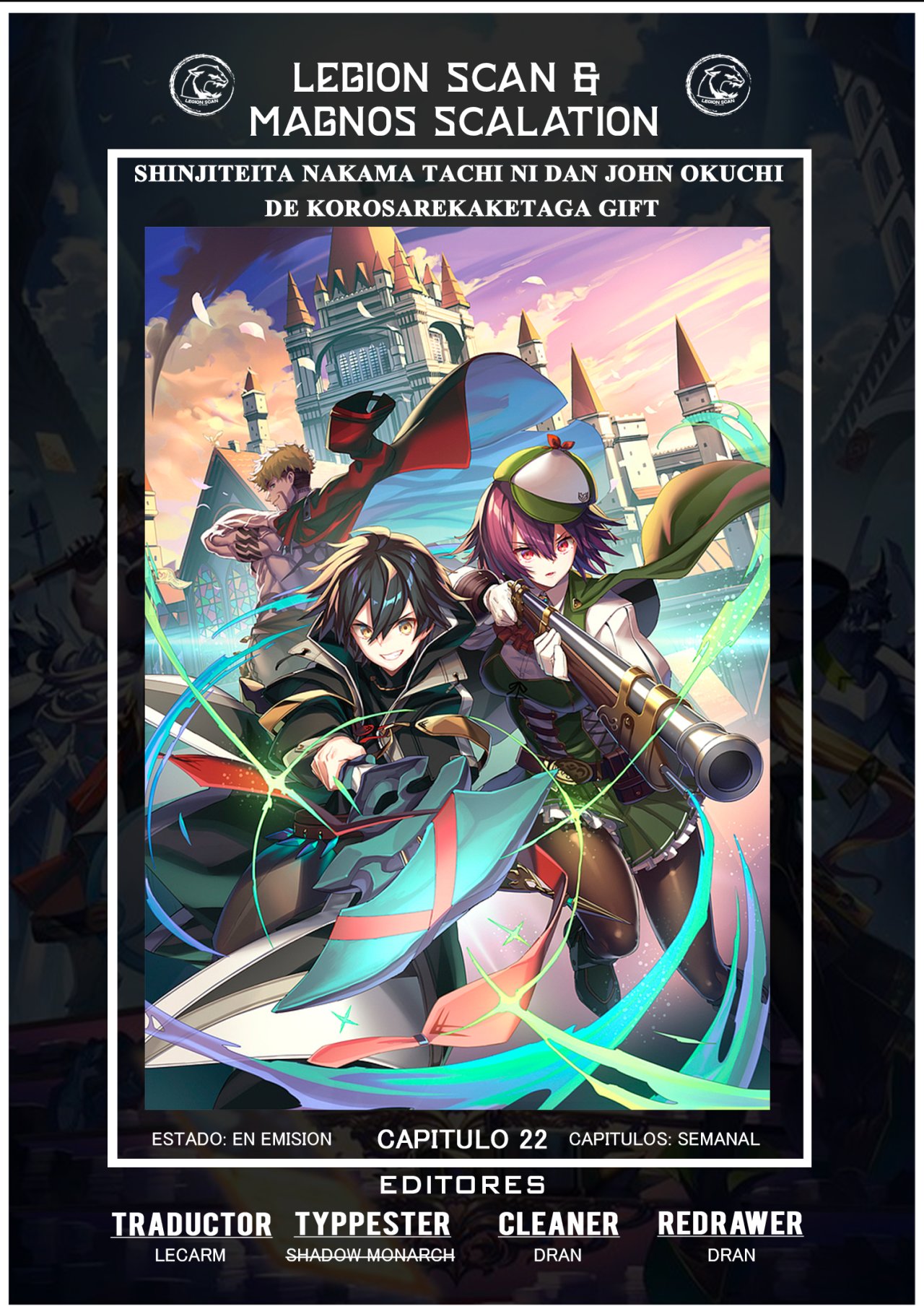 Shinjiteita Nakama Tachi Ni Dungeon Okuchi De Korosare Kaketa ga Gift 『Mugen Gacha』 De Level 9999 No Nakama Tachi Wo Te Ni Irete Moto Party Member To Sekai Ni Fukushu & 『Zamaa!』 Shimasu! capítulo 22 página 1