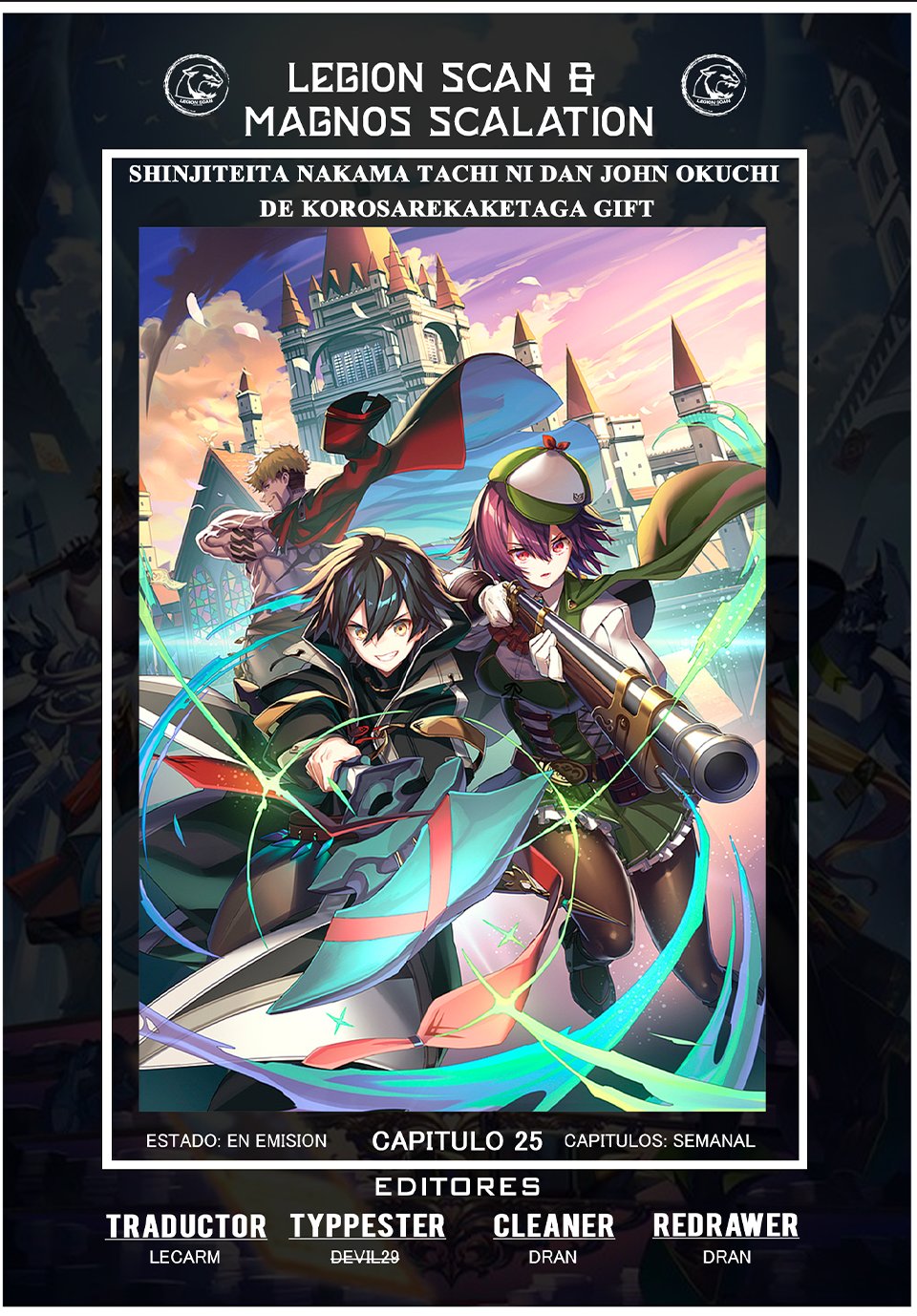Shinjiteita Nakama Tachi Ni Dungeon Okuchi De Korosare Kaketa ga Gift 『Mugen Gacha』 De Level 9999 No Nakama Tachi Wo Te Ni Irete Moto Party Member To Sekai Ni Fukushu & 『Zamaa!』 Shimasu! capítulo 25 página 2