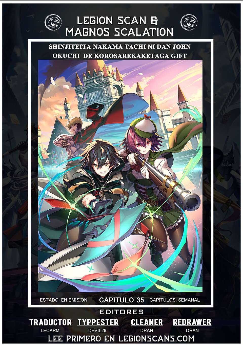 Shinjiteita Nakama Tachi Ni Dungeon Okuchi De Korosare Kaketa ga Gift 『Mugen Gacha』 De Level 9999 No Nakama Tachi Wo Te Ni Irete Moto Party Member To Sekai Ni Fukushu & 『Zamaa!』 Shimasu! capítulo 35 página 1