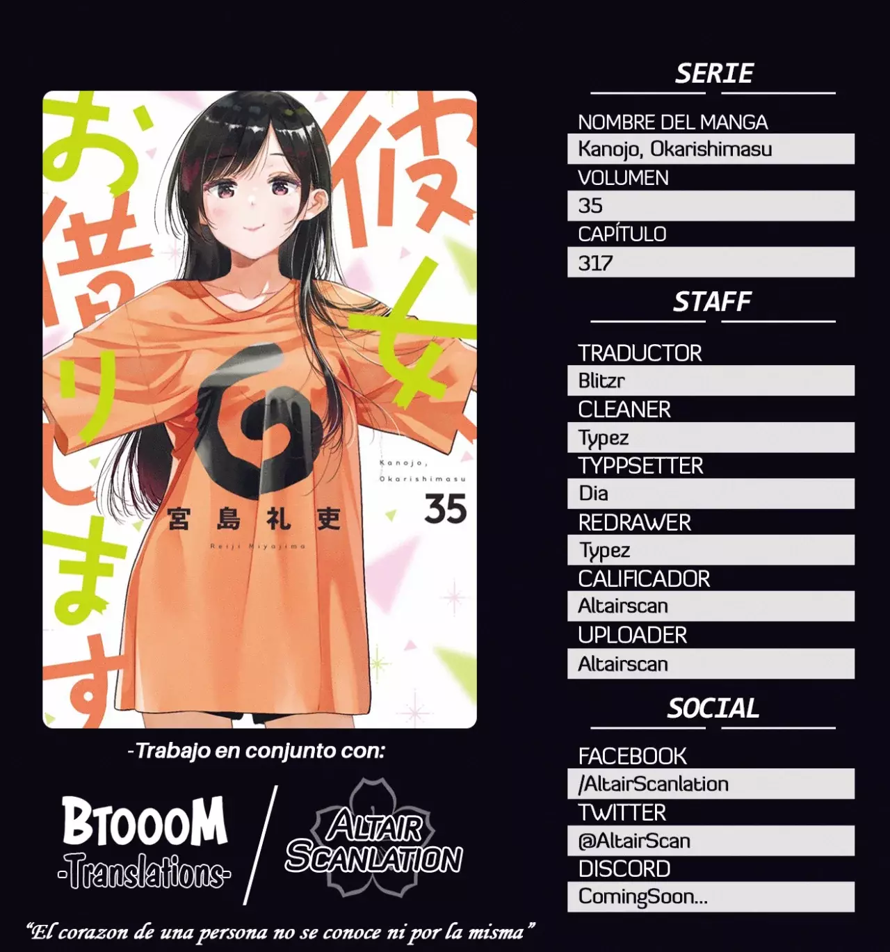 Kanojo, Okarishimasu capítulo 318 página 1