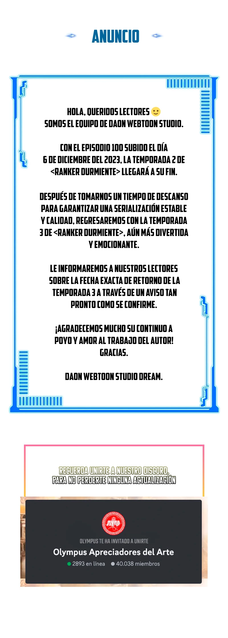 Ranker Dormido capítulo 100.5 página 1
