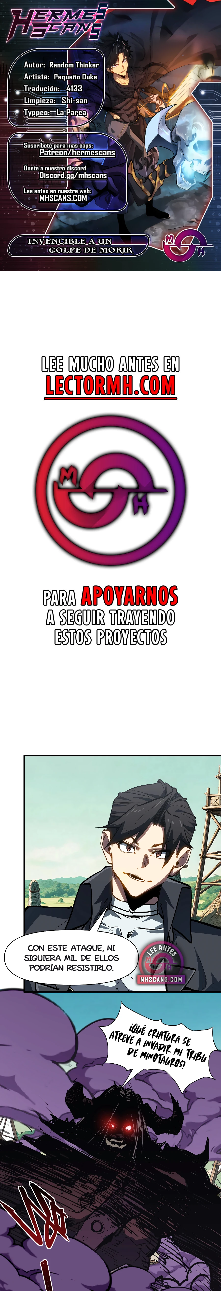 Invencible a un GOLPE de Morir capítulo 34 página 1