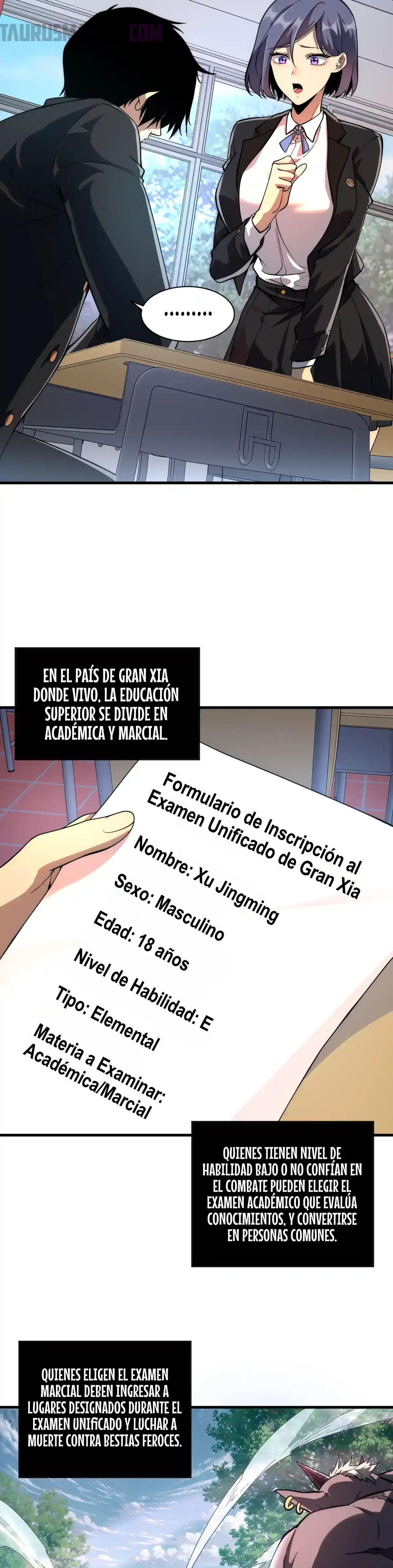 Despertar del guerrero del Rayo Clase SSS capítulo 1 página 10