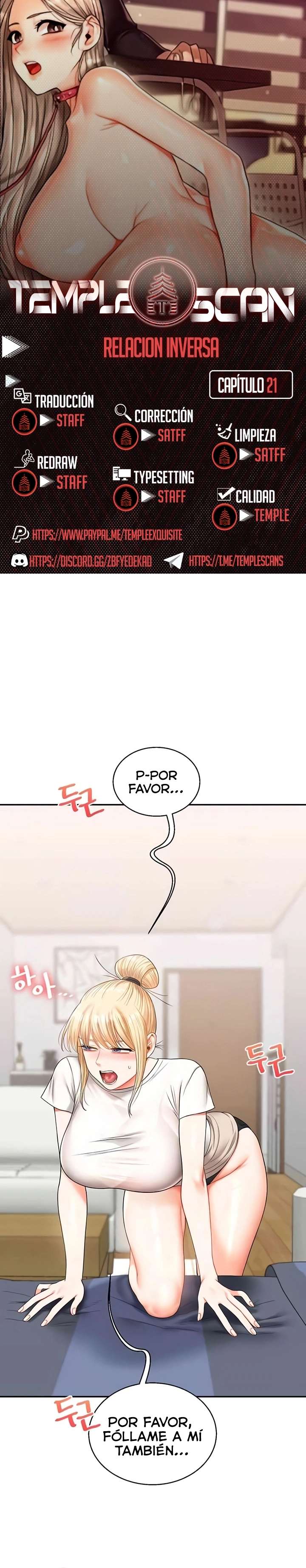 Relación inversa capítulo 21 página 1