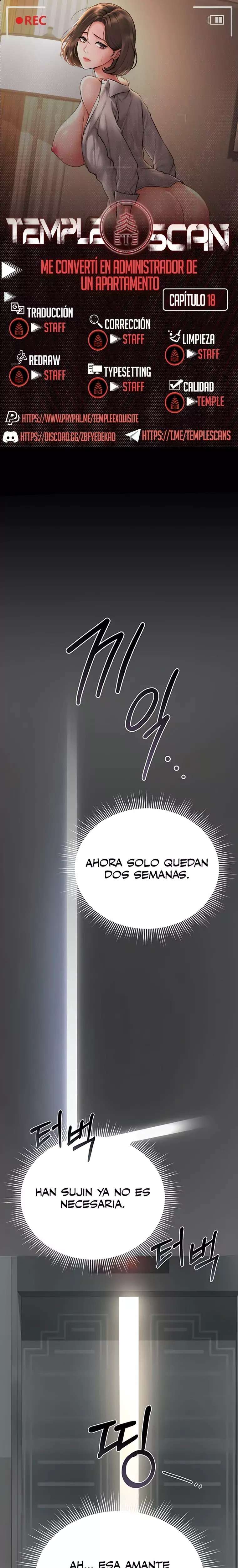 Privilegios del administrador del edificio capítulo 18 página 1