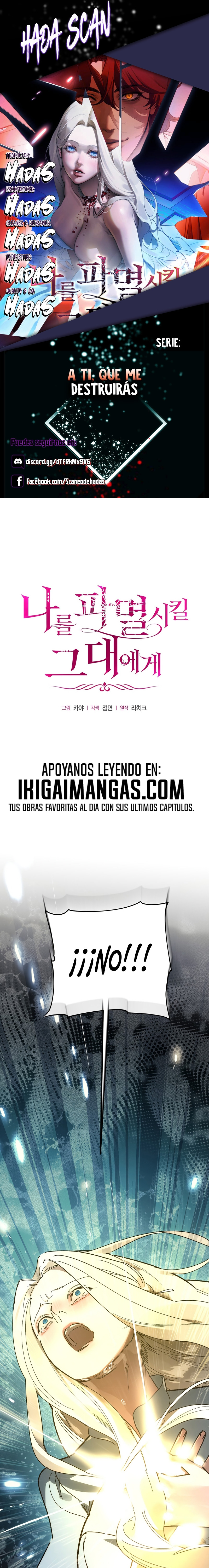 A ti, que me destruirás capítulo 28 página 1